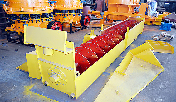 <b>單螺旋洗砂機現(xiàn)場視頻</b>