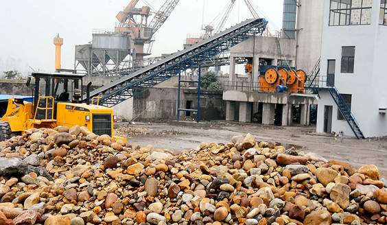 <b>鵝卵石制砂生產(chǎn)線案例</b>