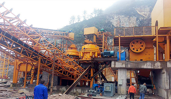 <b>顎破+圓錐破+制砂機生產(chǎn)線現(xiàn)場案例</b>